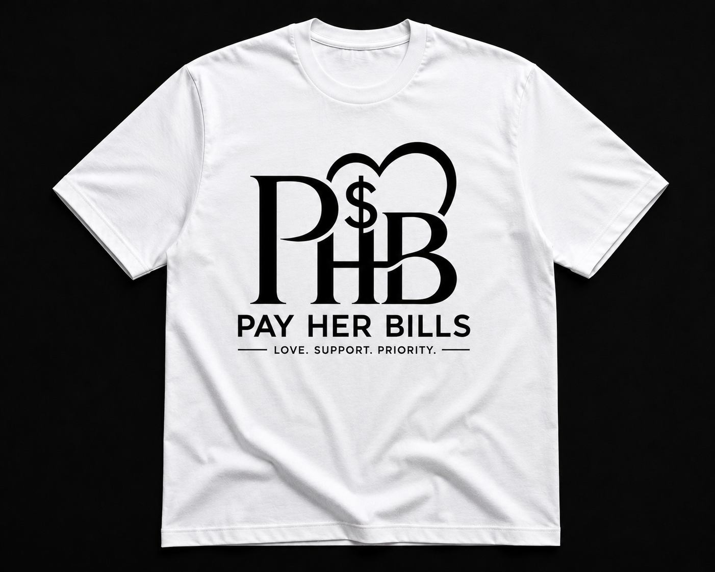 *New* Pay Her Bills “Provider Tee” White